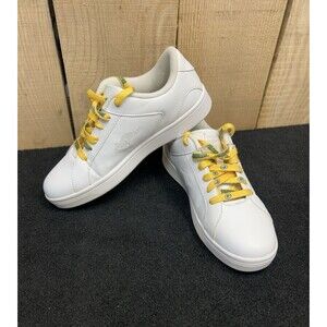 Women's Kangaroo Tennis Shoe White USA Size 8.5 Green Bay Packers Shoe Laces P2